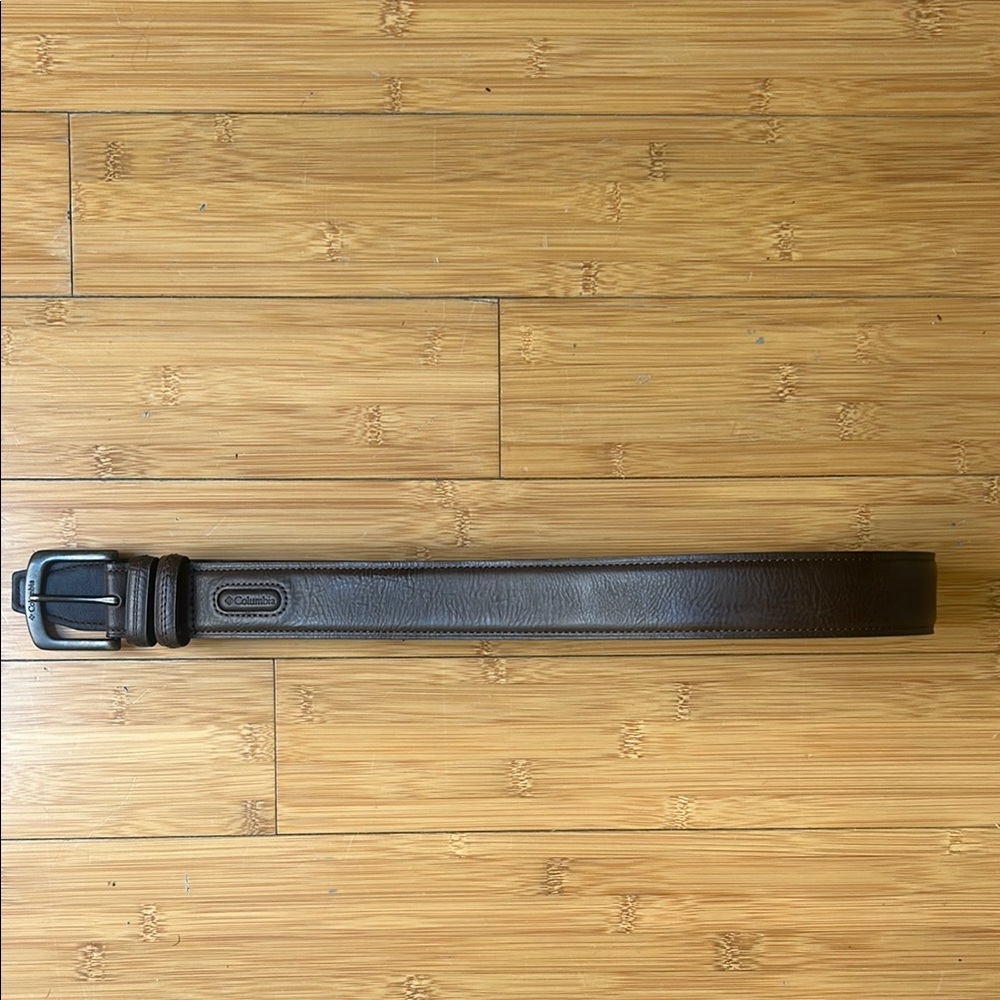 Columbia Brown Leather Belt Essential Accessory